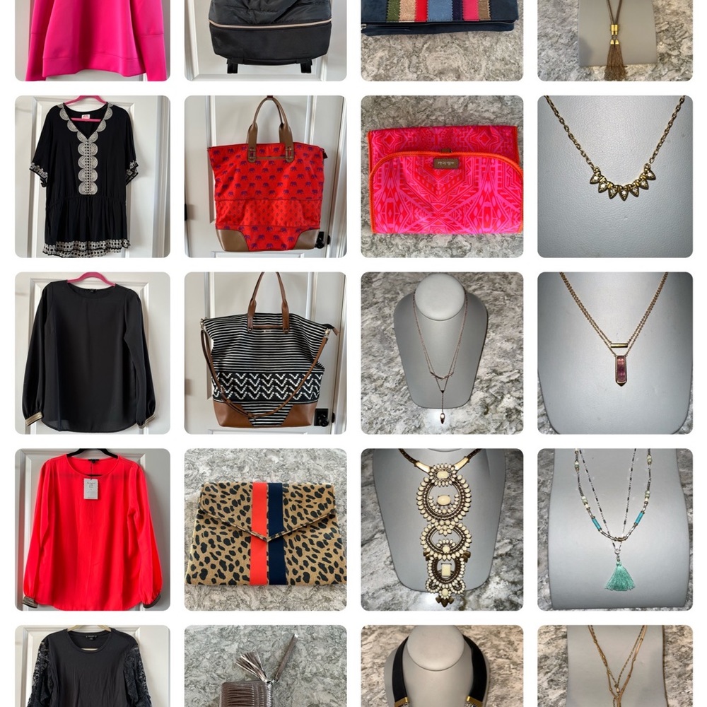 Over 40 Stella & Dot items - Bags, Tops, Necklaces, Bracelets, Earrings ALL